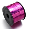 Pink holographic plastic ribbon roll for balloon tying and gift wrapping, 100 yards. - Rose Red / 100 Yards/Pack