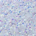 Paillettes per unghie iridescenti in PVC senza foro da 4mm taglio diamante nail art. - 30g/Confezione / Bianco trasparente lucentezza dorata