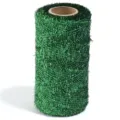 Ruban cordon metallique tinsel vert pour artisanat de Noel DIY et emballage cadeau - 5x10cm Bobine / 200 Yards/Rouleau (1mm) / Vert