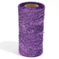 Rouleau de maille brillante violette pour emballage cadeau et décoration de Noël DIY. - 5x10cm Bobine / 200 Yards/Rouleau (1mm) / Violet