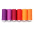 Colorful polyester sewing thread spools set, home crafting and knitting yarn variant. - 400 Yards/Roll / Mixed Red Series