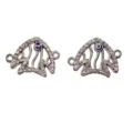 Böser Blick Fisch Legierung Verbinder Charms mit Strasssteinen für DIY Schmuckherstellung - Silberner Fisch Böser Blick (9#)