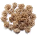 Fleurs faites à la main en mousseline de soie accessoires DIY pour pinces à cheveux et sacs. - Café