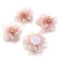 5cm pink organza flower DIY accessories for hair clips, brooches, shoes and clothing decoration - 5cm / Ivory