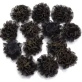 Zwarte gouden rand organza anjer bloemen DIY accessoires voor handgemaakte ambachten kleding. - Zwarte anjers met gouden rand