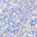 Paillettes à ongles cœur iridescent 3mm PVC pour artisanat nail art DIY décoration. - Pack de 30g / Blanc éclat doré