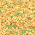 Paillettes cœur or vert 3.0mm PVC brillant pour nail art vêtements décoration bricolage - Pack de 30g / Éclat doré jaune