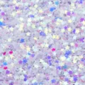 Colorful iridescent 3.0mm holeless PVC star sequins for nail art clothing DIY craft accessories - 30g/Bag / Metallic Luster White