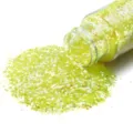 Polvere di glitter esagonale gialla paillettes per nail art fai da te e decorazione trucco. - Giallo Iridescente