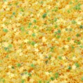 3mm unholed PVC star sequins for nail art and crafts, vibrant golden shiny holographic glitter. - 30g/Bag / Golden Luster Yellow