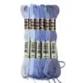 8m borduurgaren set 6 stuks blauwe verloop kruissteek garen DIY handwerk benodigdheden - 6 Stuks/Pak / Blauwe serie 04