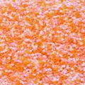 Sequins en forme de cœur en PVC de 3mm en rose et orange pour manucure et vêtements. - Pack de 30g / Orange Électroplaqué