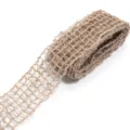 Natural jute mesh ribbon burlap trim for DIY crafts gift wrapping and sewing apparel decoration. - Size 10
