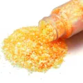 Polvere glitter esagonale gialla per nail art, lavori fai-da-te, trucco da palcoscenico e decorazione. - Arancione Cangiante