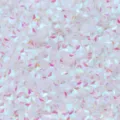 Paillettes per unghie in PVC taglio diamante iridescente da 4mm per decorazioni uniche. - 30g/Confezione / Bianco trasparente placcato a colori