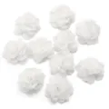 Weisse Chiffon Blumen DIY Zubehoer Handgefertigt Haarnadel Schmuck Kopfschmuck Material 4cm - Weiß