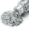 Scaglie di glitter esagonali argentate per artigianato fai da te nail art e costumi - Argento Semplice