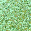 Paillettes en cœur PVC vert 3mm pour nail art et accessoires de décoration de vêtements - Pack de 30g / Vert Irisé