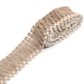 Natural jute burlap ribbon trim, woven ladder style decorative ribbon for DIY crafts and gift wrap. - Size 14