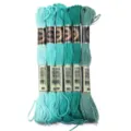 Polyester borduurgaren skeins set, 8 meter per draad, DIY kruissteek handwerk benodigdheden - 6 Stuks/Pak / Groene serie 06