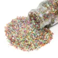 Paillettes glitter esagonali per lavori artigianali, nail art DIY e trucco scenico. - Misto Iridescente