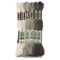 8m polyester borduurgaren set, kruissteek draad meerkleurig DIY naai handwerk benodigdheden - 6 Stuks/Pak / Grijze serie 02