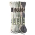 8m polyester borduurgaren strengen set, kleurrijke kruissteek draad voor DIY handwerk. - 6 Stuks/Pak / Grijze serie 03