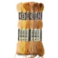 8m borduurgaren kruissteek garen set kleurrijke doe het zelf naai ambacht strengen benodigdheden - 6 Stuks/Pak / Gele serie 01