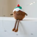 Adorabile peluche budino di Natale con gambe ciondolanti, decorazione festiva morbida. - Budino di Natale (Stile D)