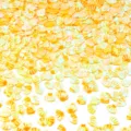 Dettaglio di paillettes conchiglia dorate, PVC senza foro per nail art e decorazioni. - 30g/Confezione (8mmx6mm) / Giallo Placcato