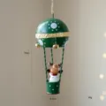 Christmas hanging decoration resin moose hot air balloon pendant tree ornament - Reindeer Hot Air Balloon