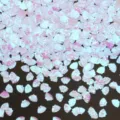 Lucide paillettes in PVC a forma di conchiglia, patch per nail art e accessori DIY. - 30g/Confezione (8mmx6mm) / Bianco Colorato