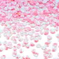 Paillettes a conchiglia rosa e azzurre iridescenti per nail art e accessori fai da te - 30g/Confezione (8mmx6mm) / Rosa Galvanico