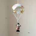 Cute metal Christmas hanging ornament with snowman design, ideal holiday tree decor. - Snowman Parachute