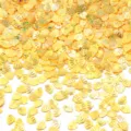 Paillettes a conchiglia dorate per nail art e fai da te. Decorazioni PVC lucide per vestiti. - 30g/Confezione (8mmx6mm) / Lucentezza dorata gialla