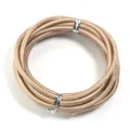 3mm leather cord braided rope for handmade bracelet necklace DIY jewelry making accessories - 3mm, 5 Yards/Pack / Gold