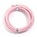 3mm pink leather cord for handmade DIY bracelets necklaces jewelry crafting and clothing accessories - 3mm, 5 Yards/Pack / Pink
