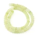 Light green cracked glass abacus beads strand for DIY handmade jewelry, bracelets and necklaces. - Approx 75 Pieces/Pack / Grass Green