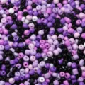 Mix color glass seed beads for DIY jewelry making bracelet accessories craft supplies. - 40g/Pack / Purple Black White Mix