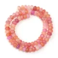 Cracked glass abacus beads rondelle spacer beads for DIY jewelry making bracelets necklaces - Approx 75 Pieces/Pack / Purple-Orange