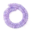 Purple crackled glass abacus beads strand for DIY handmade jewelry, necklaces and bracelets accessories. - Approx 75 Pieces/Pack / Purple