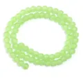 Perline rotonde in vetro verde sfuse per creazione di gioielli braccialetto collana accessori - Verde
