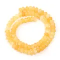 Yellow cracked glass abacus beads rondelle spacer beads for DIY handmade jewelry making accessories. - Approx 75 Pieces/Pack / Yellow