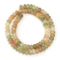 Colorful glass crackle abacus beads for DIY handmade jewelry crafting, bracelets and necklaces. - Approx 75 Pieces/Pack / Dragon Vein Agate Style