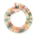 Colorful crackled glass abacus beads for DIY jewelry making, bracelets, and necklaces. - Approx 75 Pieces/Pack / Mixed Colors