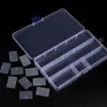 Scatola portaoggetti in plastica trasparente 15 scomparti contenitore regolabile per parti. - 15 Griglie / Divisori Rimovibili