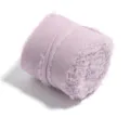 Hellviolettes Chiffonband mit ausgefransten Kanten Rolle fur DIY Hochzeit Blumen und Dekoration. - Hellviolett