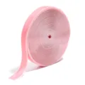 Rosa Samtband Rolle, einseitig geflocktes Webband fuer Geschenkverpackung und DIY Basteln. - Breite 2 cm, 10 Yards/Rolle / Rosa