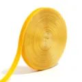 Einseitig beflocktes Band auf Rolle für Geschenkverpackung, DIY Haarschmuck und Bekleidung. - Breite 2 cm, 10 Yards/Rolle / Gelb