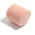 Rosa Chiffonband mit ausgefransten Kanten für DIY Hochzeit Blumenstrauß und Nähhandwerk. - Orangerosa